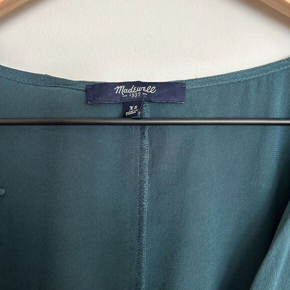 Madewell Composition Silk Tank - Dark Spruce - Picture 5 of 9